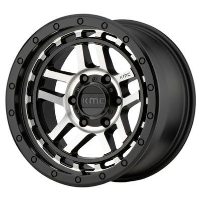KMC KM540 Recon Wheel, 17x8.5 with 5 on 5 Bolt Pattern - Black / Machined - KM54078550518 -  KMC Wheels