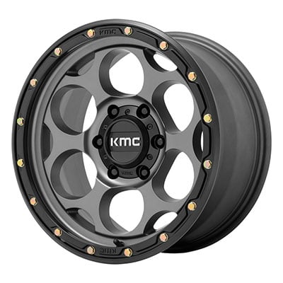 KMC Wheels KM541 Dirty Harry, 18x8.5 With 5 On 5 Bolt Pattern - Gray / Black - KM54188550918