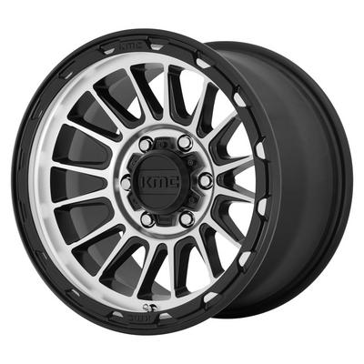 KMC KM542 Impact Wheel, 17x9 With 6 On 5.5 Bolt Pattern - Black / Machined - KM54279068518