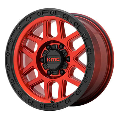 KMC Wheels KM544 Mesa, 18x9 With 8 On 180 Bolt Pattern - Red / Black - KM54489088918
