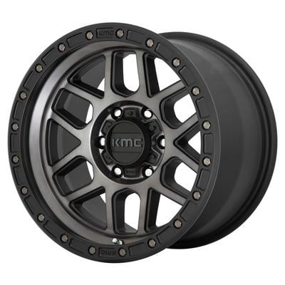 KMC KM544 Mesa Wheel, 20x9 with 5 on 5 Bolt Pattern - Black / Gray - KM54429050418 -  KMC Wheels