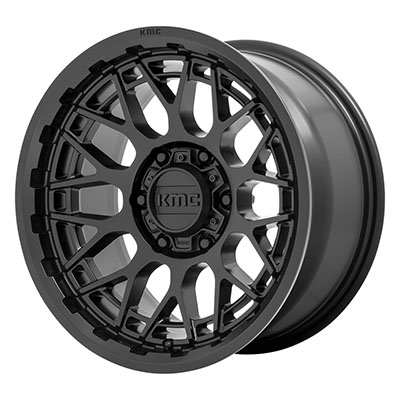 KMC Wheels KM722 Technic, 20x9 With 5 On 150 Bolt Pattern - Satin Black - KM72229058718