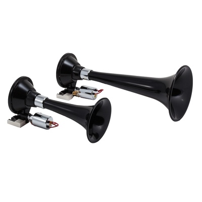 Kleinn Complete Bolt-On Train Horn System With 220 Dual Train Horn (Black) - TJXTREME