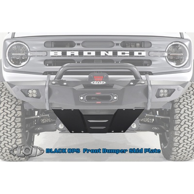 LoD Offroad Black OPS Front Bumper Skid Plate (Bare Steel) - BSP2100