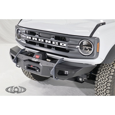 LoD Offroad Black OPS Shorty Winch Front Bumper With No Guard (Bare Steel) - BFB2100