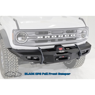 LoD Offroad Black Ops Full Width Winch Front Bumper (Textured Black) - BFB2103