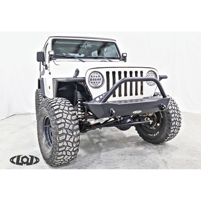 LoD Offroad Destroyer Shorty Front Bumper With No Guard (Bare Steel) - JFB9673