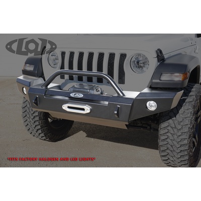 LoD Offroad Signature Series Full Width Front Bumper With No Guard (Textured Black) - JFB1851