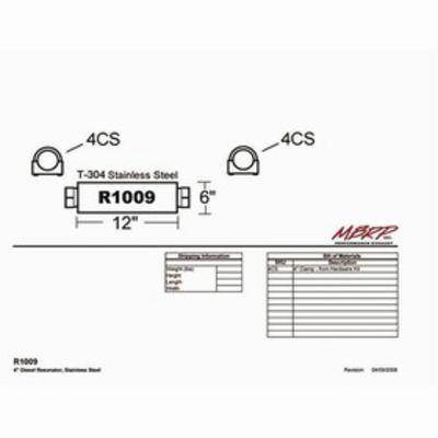 MBRP Resonator - R1009