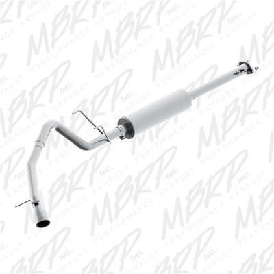 MBRP Installer Series Cat Back Single Turn Down Exhaust System - S5334AL