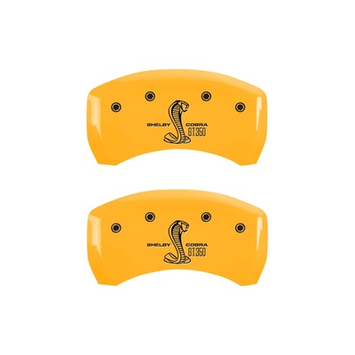 MGP Rear Brake Caliper Covers (Yellow Finish, Black GT350 Shelby (Rear Only)) - 10010RGT3YL