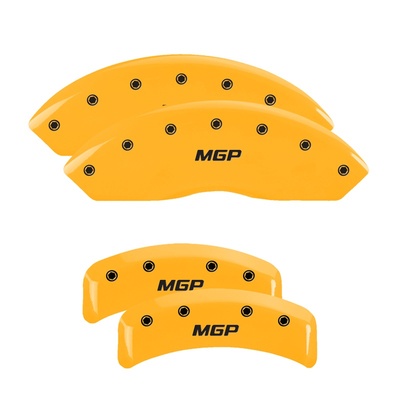 MGP Front And Rear Brake Caliper Covers (Yellow Finish, Black MGP) - 38010SMGPYL