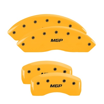 MGP Front And Rear Brake Caliper Covers (Yellow Finish, Black MGP) - 54010SMGPYL