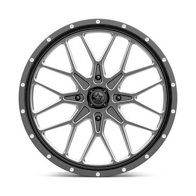 MSA Offroad Wheels M45 Portal Wheel, 16x7 With 4 On 156 Bolt Pattern - Gloss Black Milled - M45-06756M