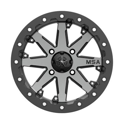 MSA Wheels M21 Lok Beadlock, 14x7 With 4 On 137 Bolt Pattern - Gunmetal - M21-04737