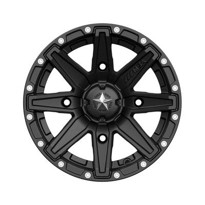 MSA Wheels M33 Clutch, 12x7 With 4 On 137 Bolt Pattern - Black - M33-02737