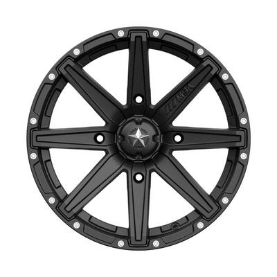 MSA Wheels M33 Clutch, 16x7 With 4 On 137 Bolt Pattern - Black - M33-06756