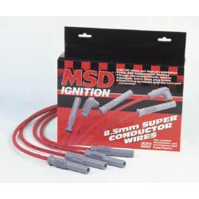 MSD 31413 Black 8.5mm Super Conductor Spark Plug Wire Set 