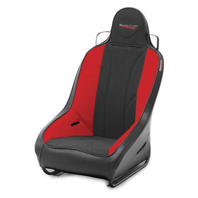 MasterCraft Safety 1 Inch WIDER PRO Seat With Fixed Headrest (Black/ Red) - 560112
