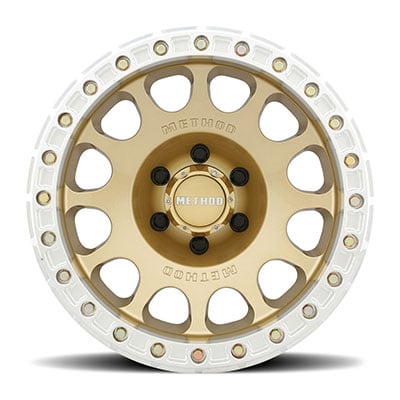 Method Race Wheels 105 V3 Beadlock, 17x9 With 6 On 5.5 Bolt Pattern - Gold - MR10579060138B