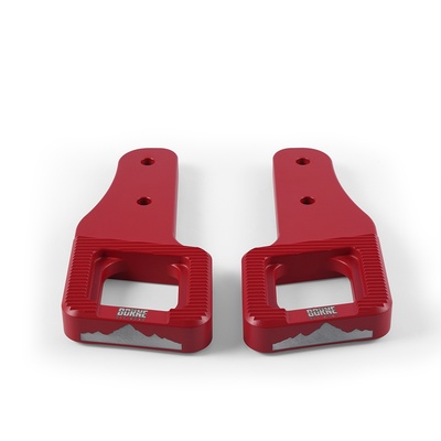 Mishimoto Borne Offroad Billet Tow Hooks (Red) - BNTH-F150-17RD