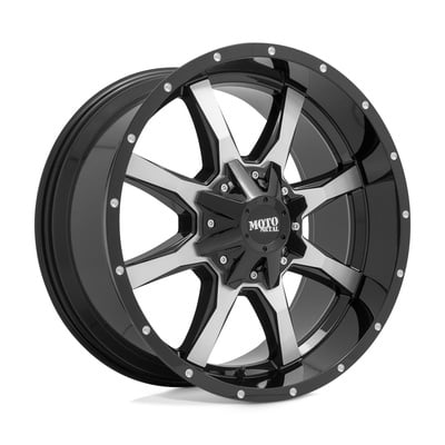 Moto Metal MO970 Wheel 20x9 On 6x135/6x139.7 Bolt Pattern (Gloss Black With Machined Face) - MO97029067312US
