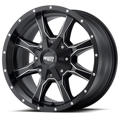 MO970, 20x12 Wheel With 8 On 180 Bolt Pattern - Semi-Gloss Black Milled - MO97021288944N