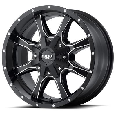 Moto Metal MO970, 20x10 Wheel With 5 On 5 And 5 On 5.5 Bolt Pattern - Black - MO97021035924N