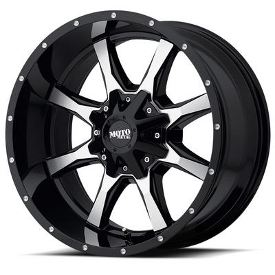 Moto Metal MO970, 20x12 Wheel With 5 On 5 And 5 And 5.5 Bolt Pattern - Black - MO97021235944N