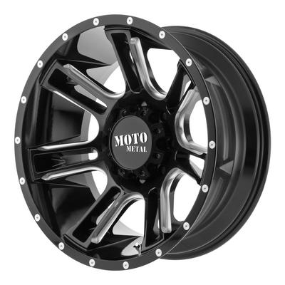 Image of AMP MO982, 18x10 Wheel with 8 on 170 Bolt Pattern - Gloss Black Milled