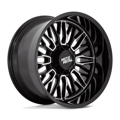 Moto Metal MO809 Stinger Wheel, 20x9 With 8 On 180 Bolt Pattern - Gloss Black Machined - MO809BD20908818