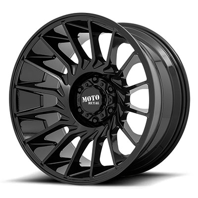 Moto Metal MO807 Shockwave Wheel, 22x12 With 6 On 5.5 Bolt Pattern - Black - MO80722268344N