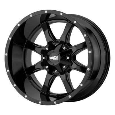 Moto Metal MO970 Wheel, 20x10 With 5 On 5.5 / 5 On 150 Bolt Pattern - Black / Milled Lip - MO970210863A18N