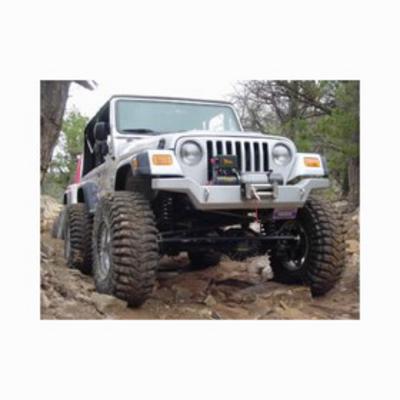 Mountain Off Road Enterprises High Clearance RockProof Front Bumper With D-ring Mounts (Black) - JFBHC300PC