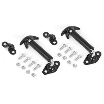Omix-Ada Hood To Windshield Hold Down Catch Kit (Black) - 11210.02