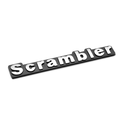 Omix-ADA Scrambler Emblem (Black/Chrome) - DMC-5763509