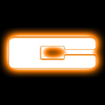 Oracle Lighting Universal Illuminated Amber LED C Letter Badge (Matte White) - 3140-C-005