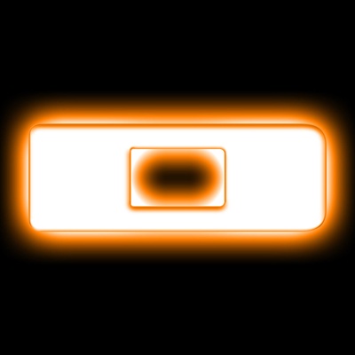 Oracle Lighting Universal Illuminated Amber LED D Letter Badge (Matte White) - 3140-D-005