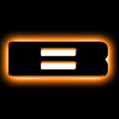 Oracle Lighting Universal Illuminated Amber LED B Letter Badge (Matte Black) - 3141-B-005