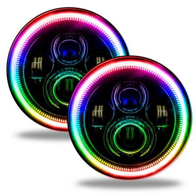 Oracle Lighting 7 High-Powered LED ColorSHIFT Headlights (Black Bezel) - 5769-332