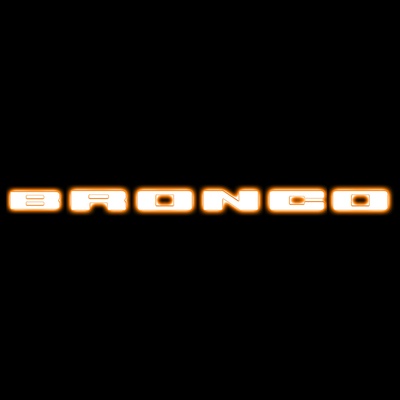 Oracle Lighting Illuminated Amber LED Bronco Emblem Set (Matte White) - BRLED-WA