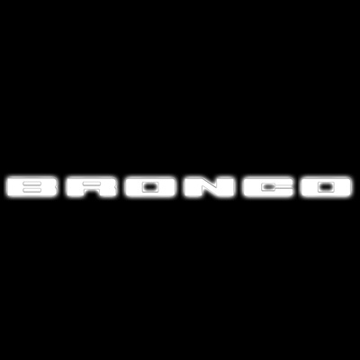 Oracle Lighting Illuminated LED Bronco Emblem Set (Matte White) - BRLED-WW