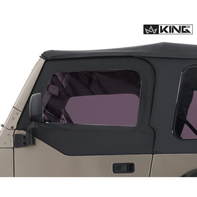 Overland Vehicle Systems King 4WD Premium Upper Door Skins (Black Diamond) - 14019935T
