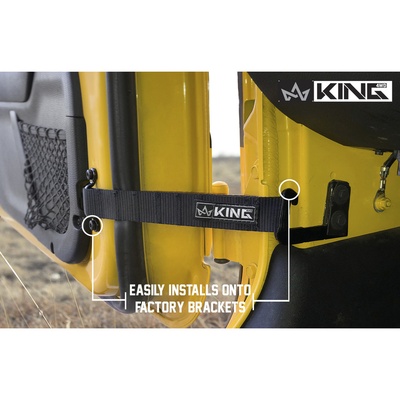Overland Vehicle Systems King 4WD Heavy Duty Adjustable Door Straps - 16010001