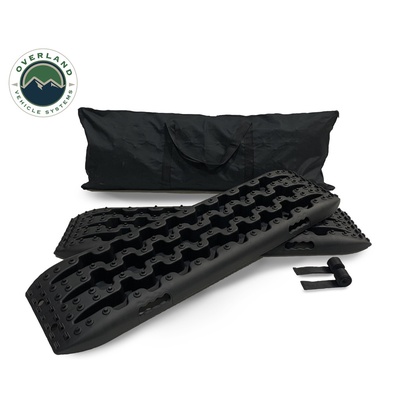 Overland Vehicle Systems Recovery Ramp With Pull Strap And Storage Bag (Gray/Black) - 19169910