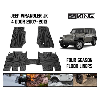 Overland Vehicle Systems King 4WD Premium Four Season Floor Liners - 28010301