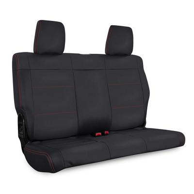 PRP Vinyl Rear Bench Seat Cover (Black With Red Stitching) - B021-01