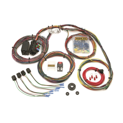 Painless Wiring 21 Circuit Customizable Mopar Color Coded Chassis Harness - 10127