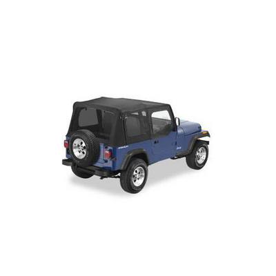 Pavement Ends The Replay Soft Top With Tinted Windows And Upper Doorskins (Black Denim) - 51132-15