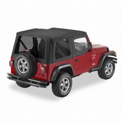 Pavement Ends The Replay Soft Top With Tinted Windows And Upper Doorskins (Black Denim) - 51197-15